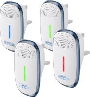P4 Ultrasonic Pest Repeller 4-Pack, Plug-in Mouse...