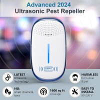 P4 Ultrasonic Pest Repeller 4-Pack, Plug-in Mouse Repellent, Chemical-Free, for Mice and Insects
