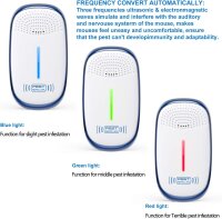 P4 Ultrasonic Pest Repeller 4-Pack, Plug-in Mouse Repellent, Chemical-Free, for Mice and Insects