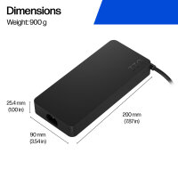HP 330W Smart AC Adapter TPN-LA32, Netzteil, Ladegerät, Adapterkabel, für HP Laptops, hohe Leistung