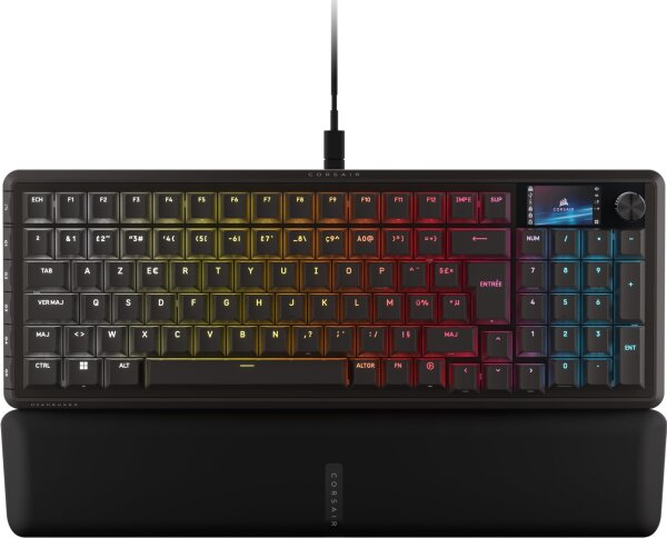 Corsair Vanguard PRO 96 Gaming Keyboard, Wired, FR QWERTY, 96%, Hall Effect, 8000 Hz, Rapid Trigger, Stream Deck