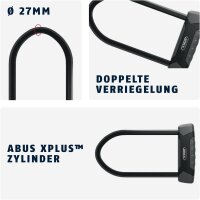 ABUS Granit XPlus 540 U-lock, 230 mm, SH B holder, XPlus cylinder, security level 15, bicycle lock