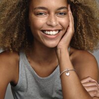 Pandora Moments 798761C01 Heart Charm Pendant, Sterling Silver, Engraved, Cubic Zirconia, Charm for Bracelet