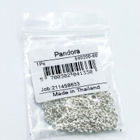 Pandora 590200-60, Damen Halskette, 60 cm, Silber, klassische Schlangenkette, individuell kombinierbar