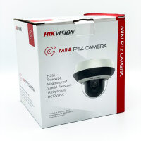 Hikvision DS-2DE2A404IW-DE3 Mini PTZ Camera, 4MP, 4x Optical Zoom, PoE, H.265, Compact, Pan/Tilt