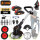 Jemi JM-GCJ024 lawn trimmer, 21V battery, 1.5Ah, cordless garden trimmer, lightweight, adjustable