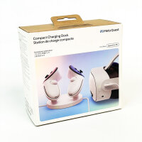 Meta Quest Compact Charging Dock, wireless charging station for Meta Quest 3/3S, magnetic, with LED indicator, including battery and charging adapter