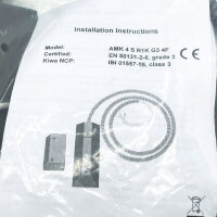 AMK Rolltorkontakt 2002074, Magnetkontakt, grau, 1/1,3 m Kabellänge, Modell 4 S R1K G3 4F