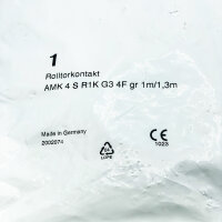 AMK Rolltorkontakt 2002074, Magnetkontakt, grau, 1/1,3 m Kabellänge, Modell 4 S R1K G3 4F