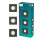 Philips Peridot LED GU10 3er-Set, quadratische Einbaustrahler, schwarz, Aluminium, versenkbar, Deckenleuchte