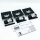 Philips Peridot LED GU10 3er-Set, quadratische Einbaustrahler, schwarz, Aluminium, versenkbar, Deckenleuchte