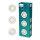 Philips Peridot LED GU10 3-pack, square recessed spotlights, white, aluminum, swiveling, ceiling light