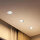 Philips Peridot LED GU10 3-pack, square recessed spotlights, white, aluminum, swiveling, ceiling light