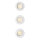 Philips Peridot LED GU10 3-pack, square recessed spotlights, white, aluminum, swiveling, ceiling light