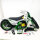 HECHT 54501 Kinder Elektro Pocketbike, 500W, 36V 8Ah Akku, 25 km/h, Motorrad, grün, für Kinder