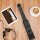 Smart Guitar SG7, MIDI-Gitarre, Schwarz, integrierter Lautsprecher, kabellos, Touch-Display, Lernfunktionen