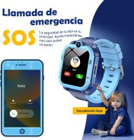 Blackview Z20 Kinder-Smartwatch, 1,83" Display, GPS, Videoanruf, Sprachchat, SOS, Schulmodus, Wecker, Schrittzähler, 800mAh, Blau