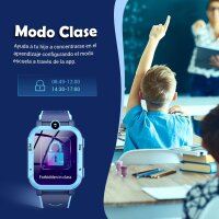 Blackview Z20 Kinder-Smartwatch, 1,83" Display, GPS, Videoanruf, Sprachchat, SOS, Schulmodus, Wecker, Schrittzähler, 800mAh, Blau