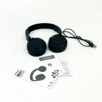 Philips TAH4205 On-Ear Bluetooth-Kopfhörer, 29h Akku, Schnellladung, Bass Boost, Geräuschisolierung, faltbar, Schwarz