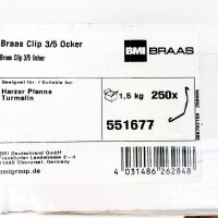 Braas BMI 551677 Dachziegel-Clip, Edelstahl, ocker, Harzer Pfanne Clip 3/5, Befestigungsclip, 250 Stück