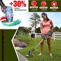 YY-GCJ00 Cordless Grass Trimmer 12V 98VF, Telescopic, Lawn Edger, Brush Cutter Set, Adjustable, Cordless