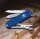 Victorinox small blue pocket tool, compact Swiss multi-tool with versatile functions