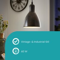 EGLO PRIDDY1 49492 Vintage pendant light, E27, 40W,...