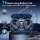 STECEi HD65 Sport In-Ear Bluetooth 5.4 Headphones, 75h Battery, HD Microphone, Ear Hooks, IP7 Waterproof, Blue