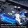 STECEi HD65 Sport In-Ear Bluetooth 5.4 Headphones, 75h Battery, HD Microphone, Ear Hooks, IP7 Waterproof, Blue