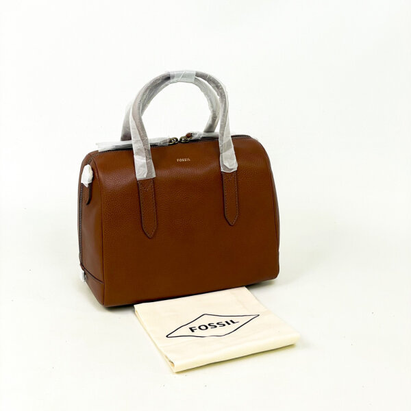 Fossil Sydney Womens Handbag SHB1978210, medium brown, spacious, zip closure, elegant design
