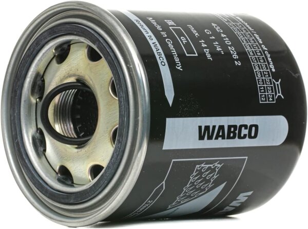 WABCO 4324109272 Air dryer filter cartridge, replacement cartridge, moisture and oil separator for compressed air systems