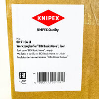KNIPEX 00 21 06 LE, empty tool case, wheeled, robust, large capacity, telescopic handle