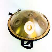 Steel Tongue Drum Rain, 9 Töne, goldene Handpan für Anfänger, Percussion-Instrument aus Stahl
