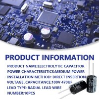 50x Nichicon Aluminum Electrolyte Capacitors, 470...