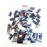 50x Nichicon Aluminum Electrolyte Capacitors, 470 µF, 100 V, Radial, Bedrachtet, 16x35.5 mm