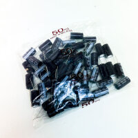 50x Nichicon Aluminum Electrolyte Capacitors, 470 µF, 100 V, Radial, Bedrachtet, 16x35.5 mm