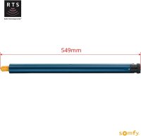 Somfy Sonesse 40 RTS 6/20 VVF Rohrmotor, 6 Nm, 20 U/min, 3 m Kabel, Funk, für Innenrollos, Vision, Zebra, Day & Night