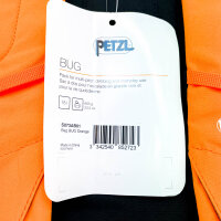 Petzl BUG S073AB01 Climbing Backpack, 18L, Orange/Black, compact, lightweight, for day trips and multi-pitch climbs