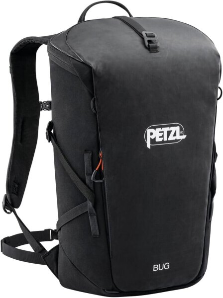 Petzl BUG S073AB00 Kletterrucksack 18L, kompakt, robust, für Tagestouren, Farbe Schwarz