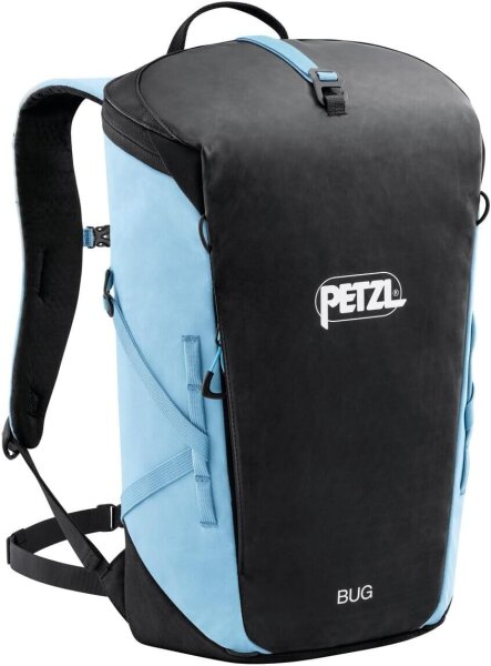 Petzl BUG S073AB02 Backpack, 18L, compact, climbing backpack, smoke blue/black, versatile, lightweight