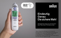 Braun IRT 6520 ThermoScan 7 Ear Thermometer, digital, with Age Precision, color display, fever alarm