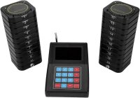 Ashata SU-668-S, wireless pager system, 10 call buttons, 1 receiver, LED display, for restaurants and hospitals