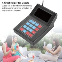 Ashata SU-668-S, wireless pager system, 10 call buttons, 1 receiver, LED display, for restaurants and hospitals