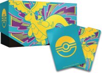 Pokémon TCG Top Trainer Box Mega Evolution, Exalted Heroes, 1 Promo Card, 9 Booster Packs, Premium Accessories