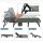 Sun lounger KL3 Black, foldable, with cushion, adjustable lounger for garden and terrace