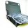 Sun lounger KL3 Black, foldable, with cushion, adjustable lounger for garden and terrace