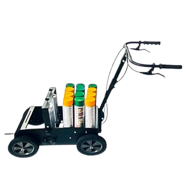 Line marking device for double/single lines, black, scribing machine, precise marking, robust housing