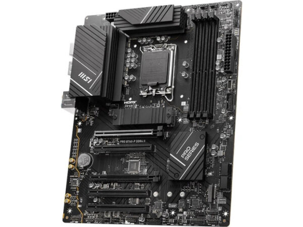 MSI PRO B760-P DDR4 II, Intel Mainboard, ATX, LGA1700, PCIe 4.0, USB 3.2, HDMI, DisplayPort, 4x DDR4-Slots