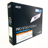 MSI PRO B760-P DDR4 II, Intel Mainboard, ATX, LGA1700, PCIe 4.0, USB 3.2, HDMI, DisplayPort, 4x DDR4-Slots