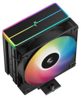 DeepCool AG400 BK ARGB V2 CPU Air Cooler, 120mm, max. 32 dBA, ARGB lighting, black, Intel/AMD compatible